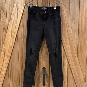 Lucky Brand Women's Black Charlie Skinny Jeans size 6